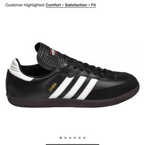 Adidas Samba Black Leather Sneakers